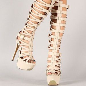 Very Sexy Gladiator Platform Sandals by Fa…